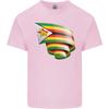 Curled Zimbabwe Flag Zimbabwean Day Football Unisexs Light Cotton TShirt
