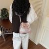 Bucket Bowknot Vintage Handbag with Ethnic Style and Three-color Glaze Bucket Bag for Casual Wear