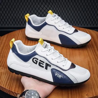 2024 Autumn Hot Seller Men Sneakers Outdoor Casual Driving Shoes Lace-Up Classic Mesh Shoes for Men Breathable Flats Men Shoes