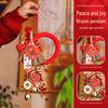 2026 Year of the Horse Spring Festival Chinese Knot Door Hanger - Wanzi Knot Ornament for Festive Atmosphere
