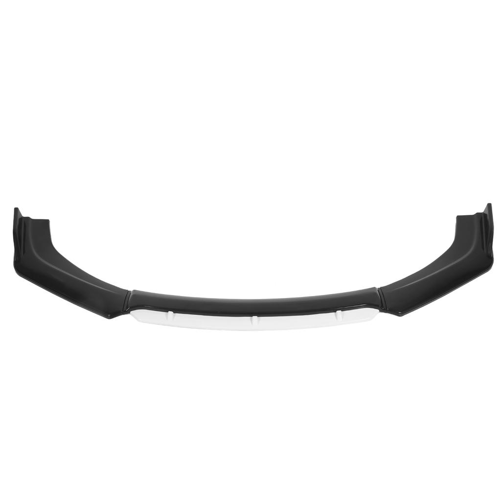 Front Bumper Lip Spoiler Splitter Kit Aerodynamic Part for Auto Car Modification(Glossy Black White )