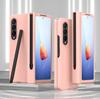 Full Body Glass Film Phone Case For Samsung Galaxy Z Fold4 5g Fold 4 Fold3 Fold2 Fold 3 2 Zfold4 S Pen Holder Folding Cover