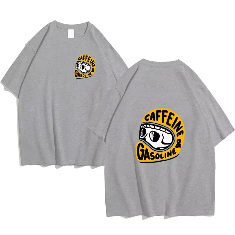 2024 Men Cotton Fashion Short Sleeve Men's T-shirt Gothic Harajuku Biker Skull Graphic Tee Tops Dark Punk Skulls Retro T-Shirt