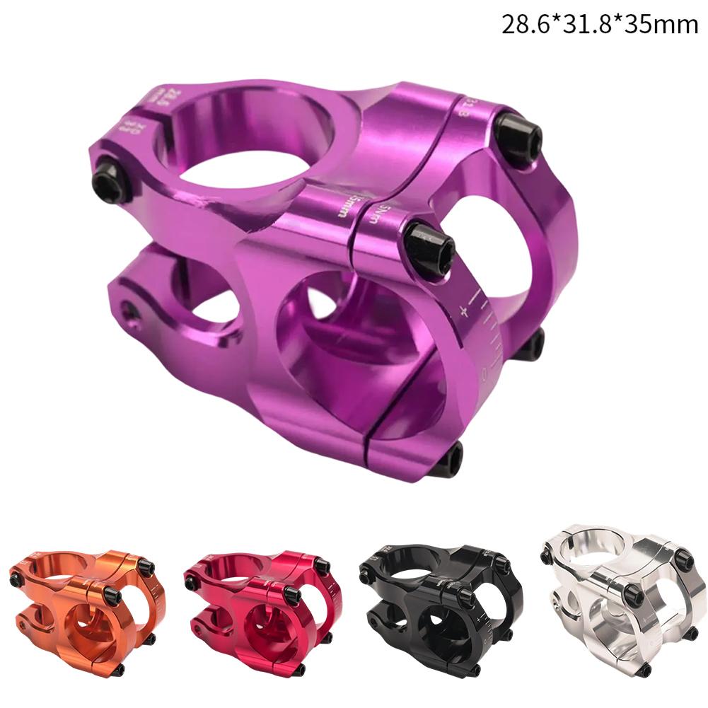 1 Set Bike Stem CNC 31.8x35MM Ultralight Aluminum Alloy Stem Downhill Stem Hollow Out Replace Practical Accessories