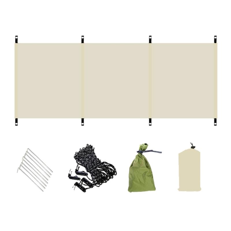 Multifunctional Outdoor Use Wind Barrier Screen Folding Tent Wind Shield Oxford Cloth Texture for Tents Large Design