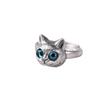 Women's Cat and Snake Ring: Trendy, Unique, Dark, High-End Accessory
