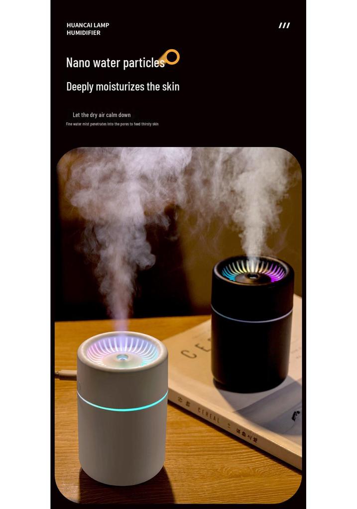USB Rechargeable Silent Wireless Aromatherapy Humidifier for Office & Home Use