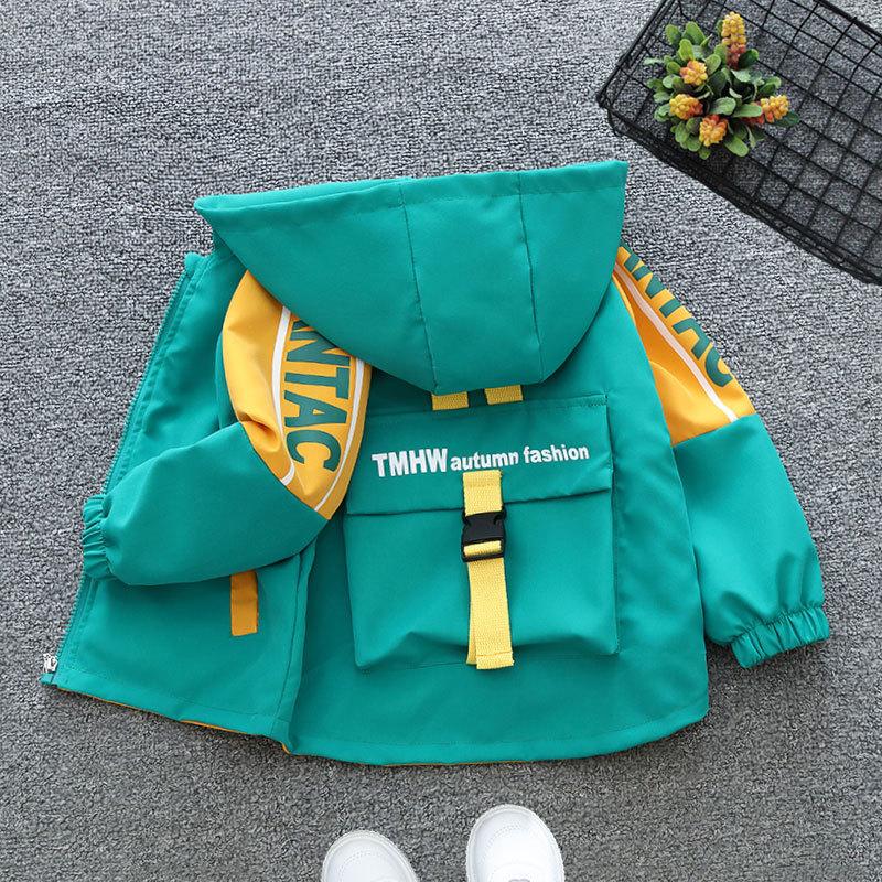 Jungen Oberbekleidung Frühling Herbst Windjacke Kinder Frühling Freizeit Kapuzenjacke