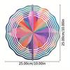 10 Inch Colorful Metal Wind Spinner for Garden Outdoor Decor Rotating Wind Chime with 360 Hook Perfect Gift for Friends and Family All Seasons