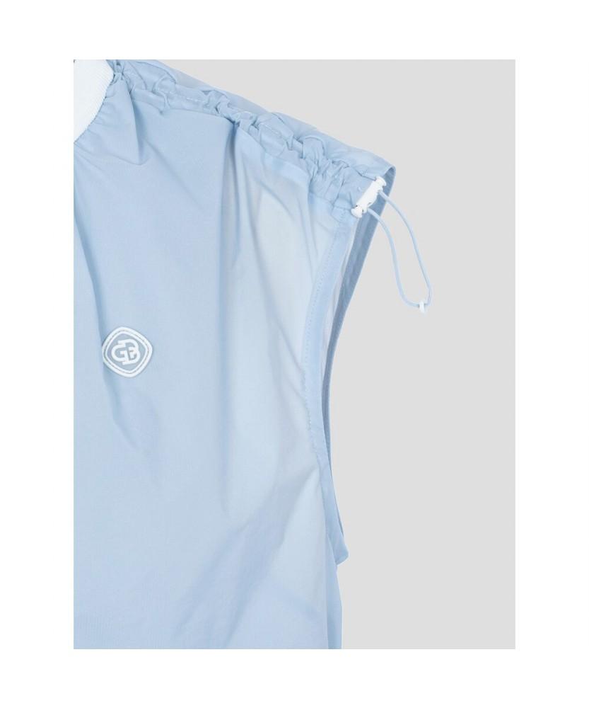 Beanpole Golf [B_Under] Women'S Blouson-Fit Layering Zip-Up Vest - Sky Blue