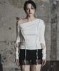 Piache Shirring Hole T_White