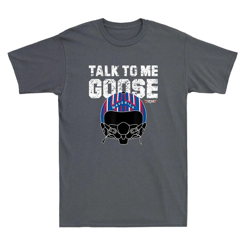 Men s and Women s T-shirts Talk To Me Goose Maverick Helmet Funny   Lover Gift XL