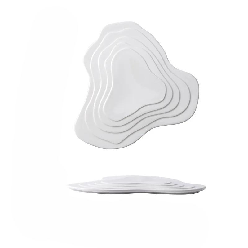 

Креативная керамическая тарелка-подвеска для западной еды Пномпень Столовая и el Керамическая тарелка для стейка необычной формы Посуда