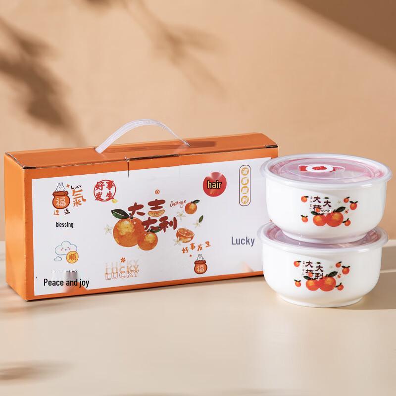 Ceramic Food Storage Bowl Set Medium 2-Piece Set