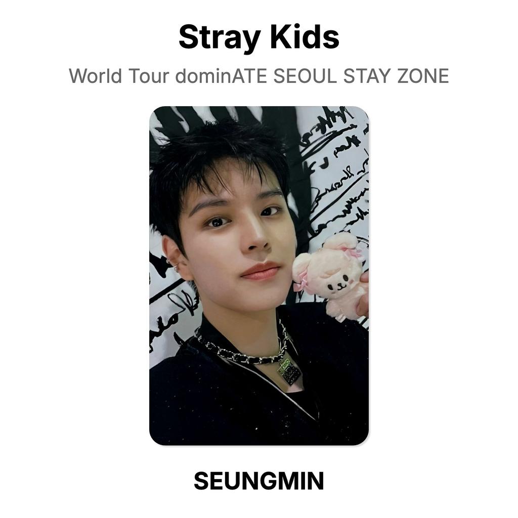 Stray Kids World Tour dominATE SEOUL STAY ZONE Official Photocard