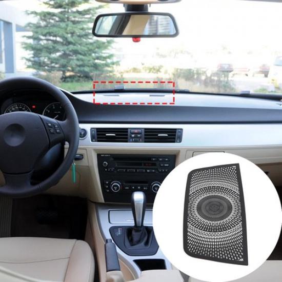 Black Steel Dashboard Window Air Vent Outlet Cover Trim For BMW 3 Series 2005-12