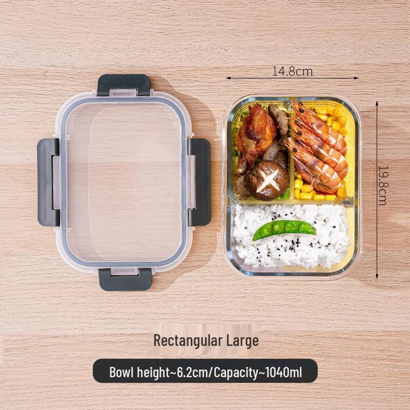 Ru Han High Borosilicate Glass Meal Prep Containers (Set of 2)