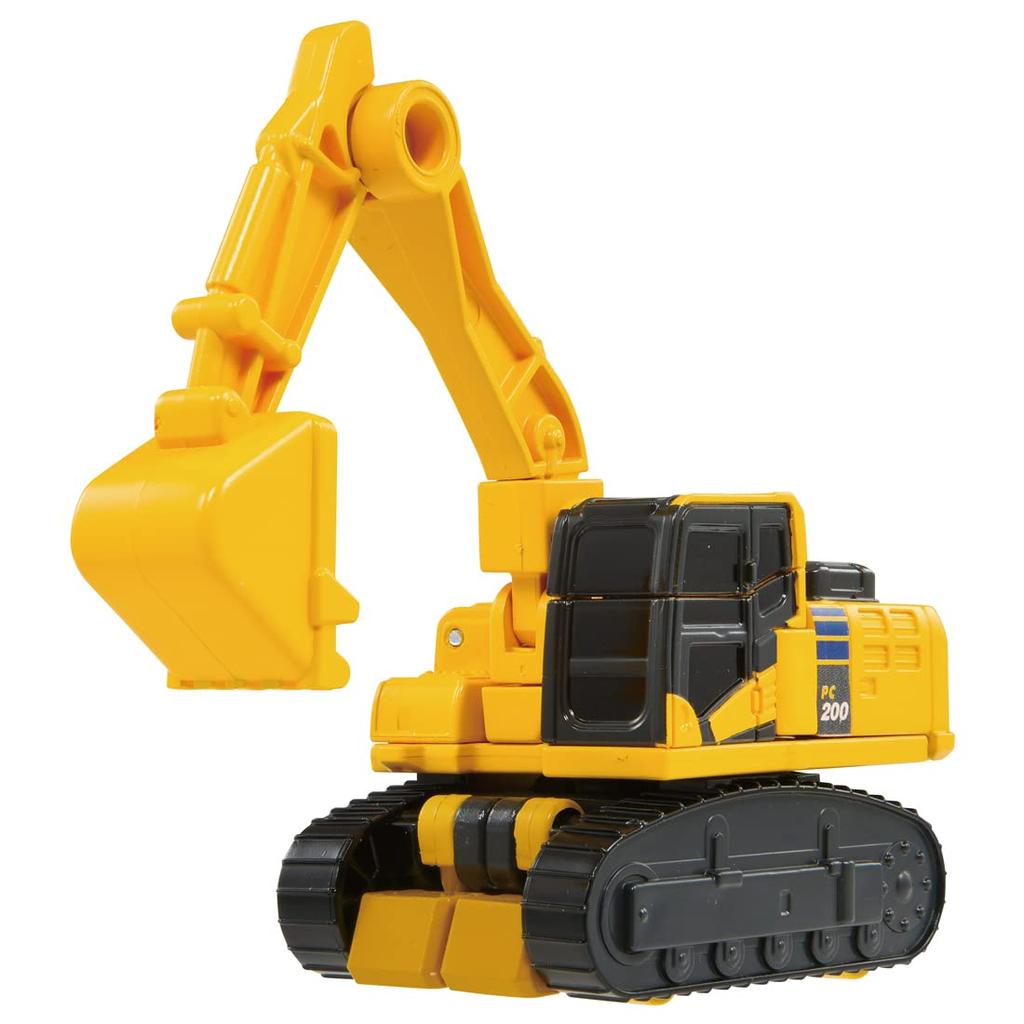 TAKARA TOMY Job Laborer JB10 Build Braver Komatsu Hydraulic Excavator Miniature Toy for Ages 3 and Meets Toy Safety Standards and ST Mark Certified