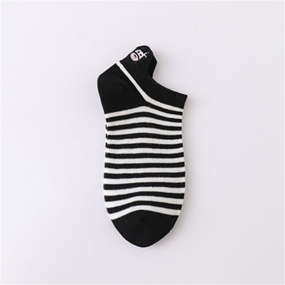 Female Shallow Mouth Girls Short Heel Socks Embroidery Panda Socks Women Cotton Socks Ankle Socks