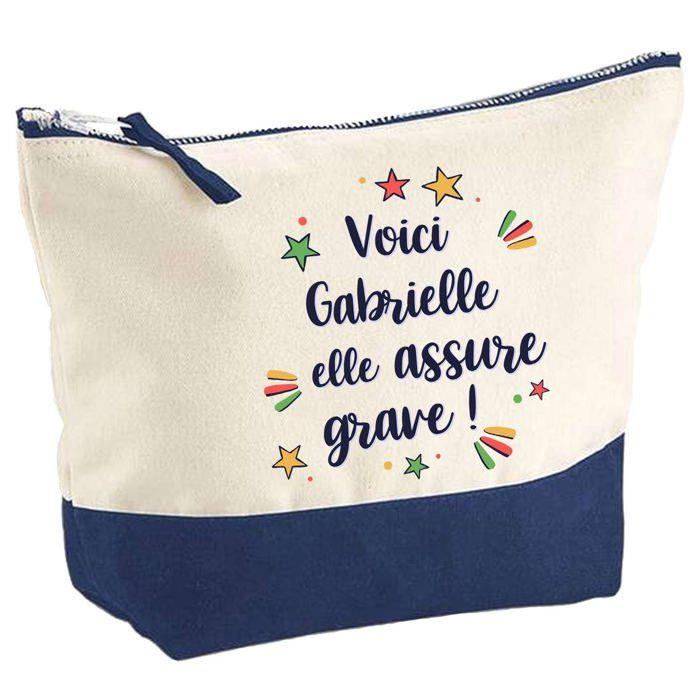 Trousse de maquillage - PLANETEE - Gabrielle elle assure grave - Grand format - Coton - Impression HD