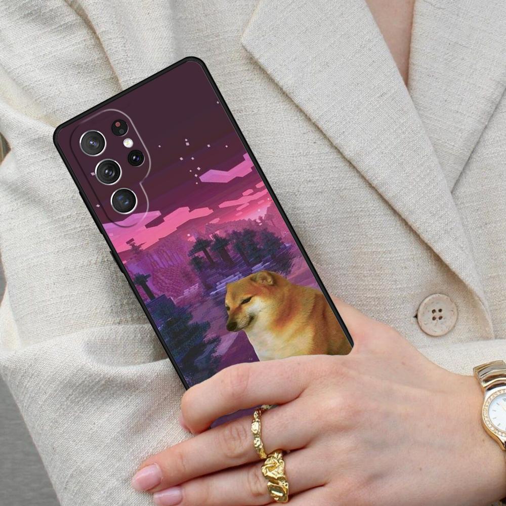 Doge Meme Kabosu Cell Phone Case for Samsung Galaxy S26 Ultra S25 S24 S23 S22 S21 S20 Note10 Cover
