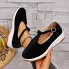 Fashion 2025 Women Sneakers Fashion Casual Platform Sneakers Women Round Toe Flat Loafers Buckle Wedge Designer Shoes Women