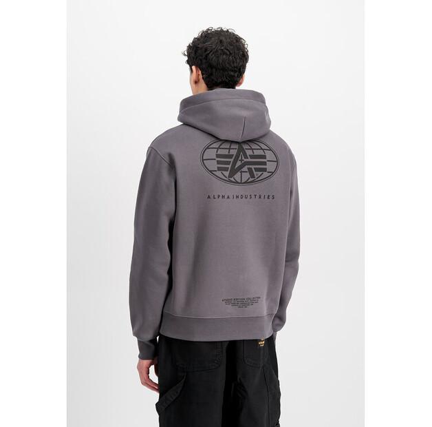 Худи Alpha Industries World Logo Backprint Hoodie