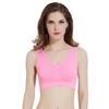 Women Plus Size Wireless Padded Sports Bra Double Layer Vest Style Underwear