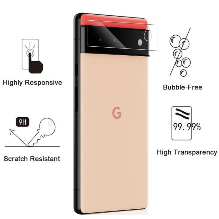 Protection Caméra - Phonillico - Google Pixel 6 PRO - Lot de 2 - Verre Trempé - Résistant aux rayures