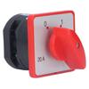 BERM Changeover Switch Rotary Knob 1 Pole 2 Position Accessory for Power Control AC 380V