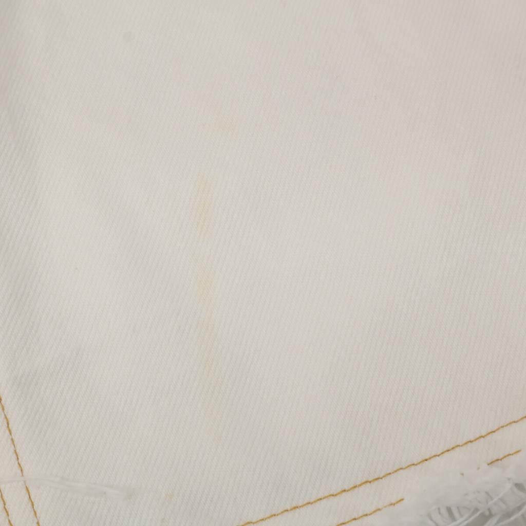 COMMEdesGARCONS JUNYA WATANABE XF-S010 AD2020 Wrap Skirt Denim Long Cut-off Skirt XS whiteUsed