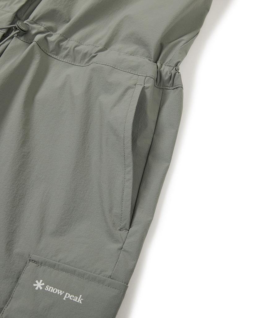 Snow Peak Apparel Thin Tech Women'S Woven Shorts Jumpsuit Light Khaki (S24Mwsop33)