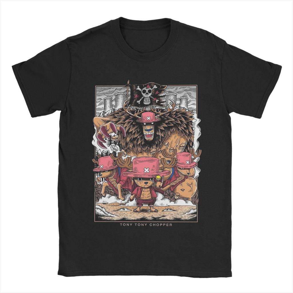 Casual Cute Tony Tony Choppers TShirt Men O Neck 100 Cotton T Shirt Japanese Anime Short Sleeve Tee Shirt Gift Idea Tops