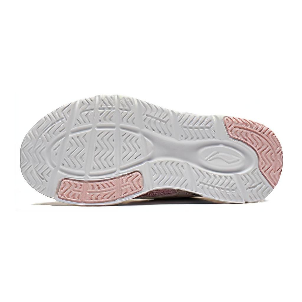 Li Ning Comfortable Versatile Durable Mid-Top Kids Running Shoes Kids Running Shoes Pink White YKNT122-2