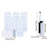 Disposable Toilet Bowl Cleaning Brush Long Handle Toilet Bowl Brush with Replaceable Brush Head Toilet Cleaning Tool