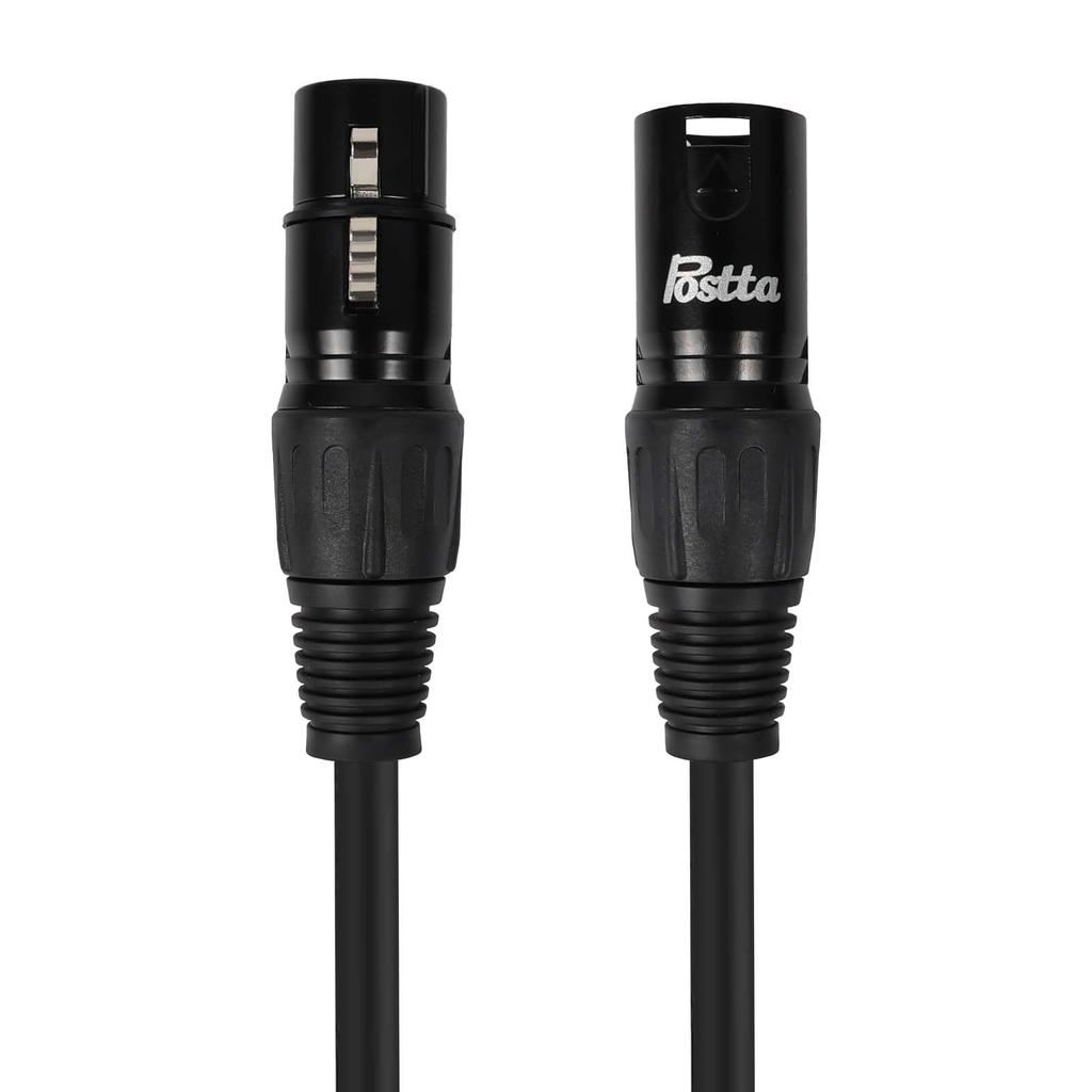 Postta XLR Cable 10M Microphone Cable 3-Pin Male to Female for Harmonizer Digital Mixer Patch Bay Preamplifier Speakers Microphones Stage Lighting