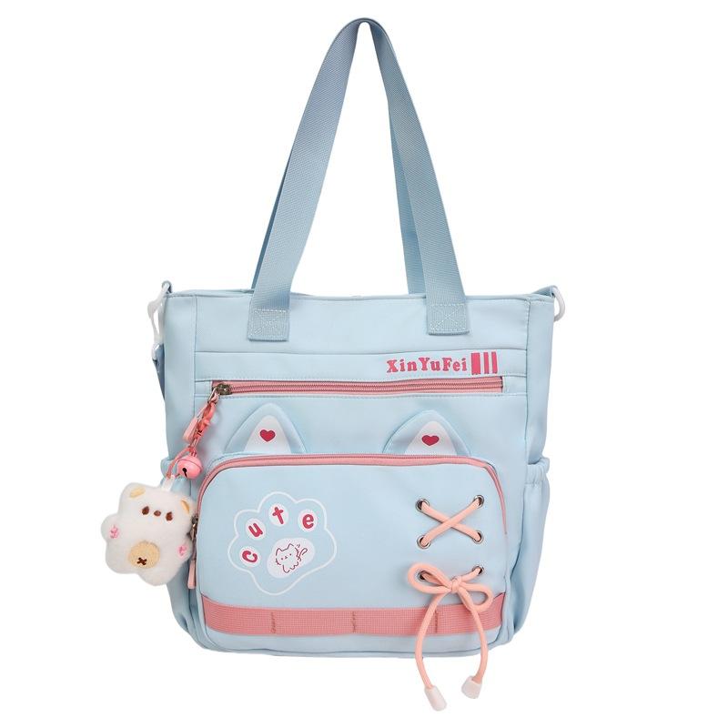 New backpack fashion kitten large capacity shoulder backpack junior high school students backpack high value school bag