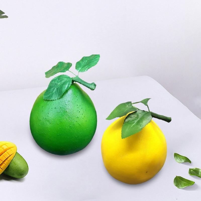 Realistic Foams Fruit Simulation Grapefruit Fruit Photography Props for Basket Display Decorations