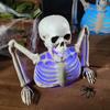 Halloween Skeleton Decorations With Colorful Light, Scary Groundbreaker