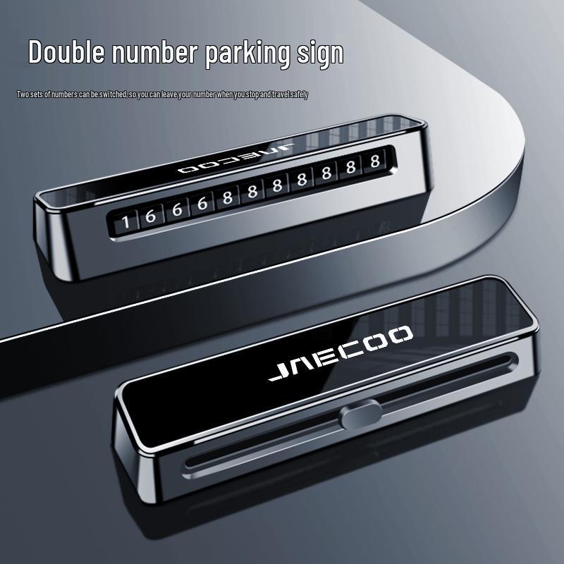 Jaecoo 23 Temporary Parking Phone Number Plate - High-End Display Car Moving Card
