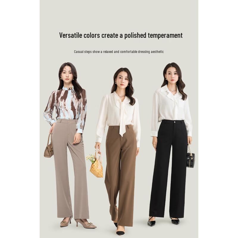 MENGSHUYA Women's High-Waist Flare Pants