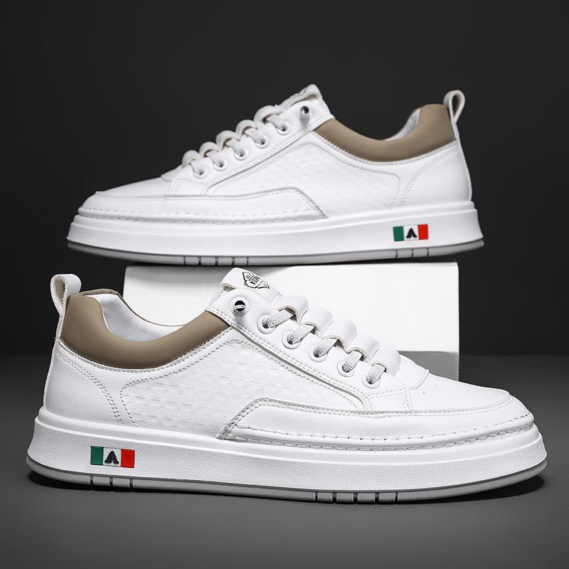 

Интернет знаменитость корейская версия тренда спортивная обувь с одной педалью повседневная мужская обувь 2025 весенний взрыв универсальная мода белые туфли 39