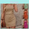 Polyester Sleeveless Aline Dress With Splicing For Summer Travel