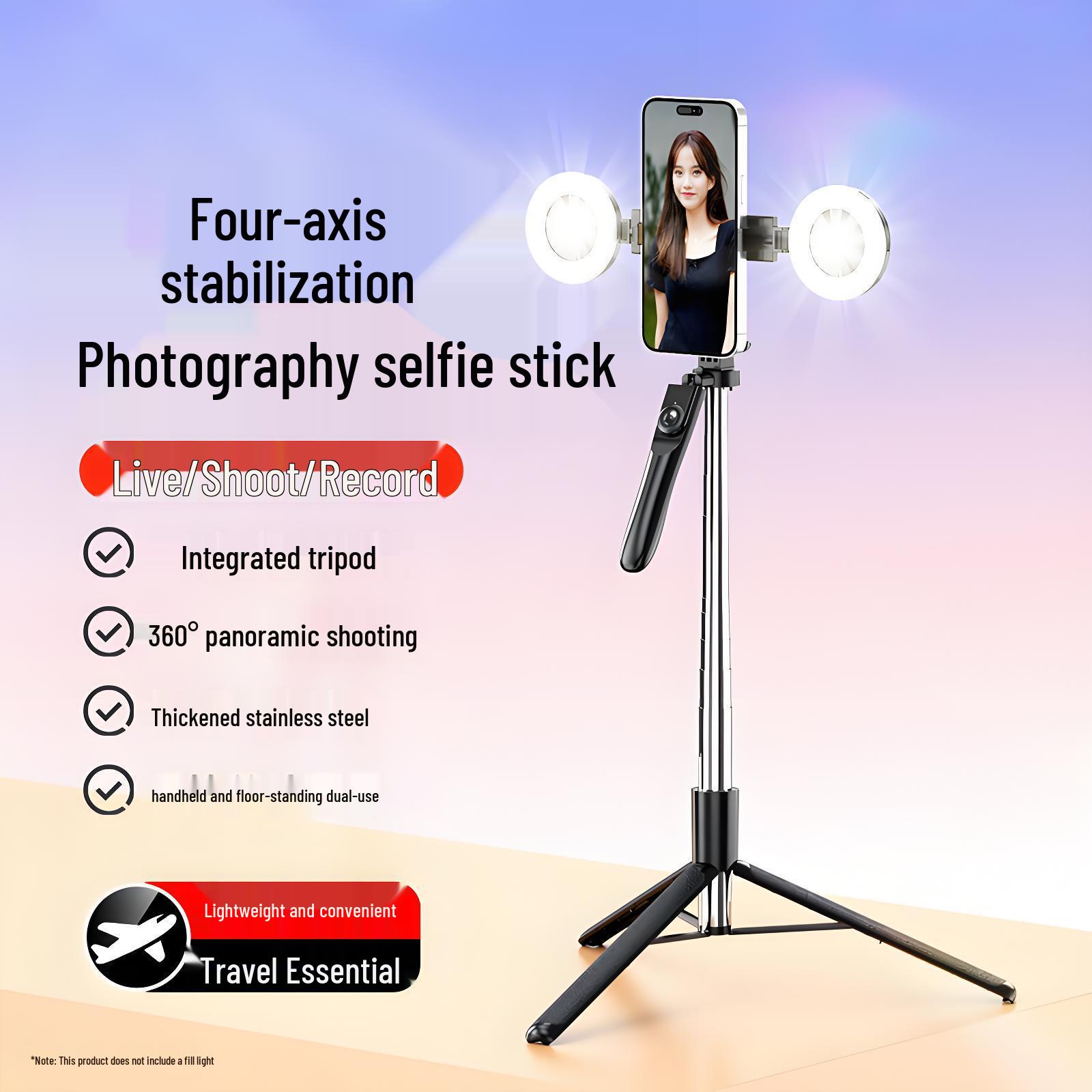 

Portable Anti-Shake Tripod & Selfie Stick for Photography, Travel, Live Broadcast, and Concert Video Shooting