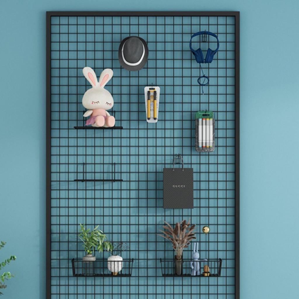 Schmuck-Präsentationsständer aus Schmiedeeisen-Gitter zur Wandmontage