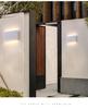 Modern Outdoor Waterproof LED Wall Light - Minimalist Ultra-thin Double-Head Design for Courtyard, Corridor, Bedroom, or Living Room.