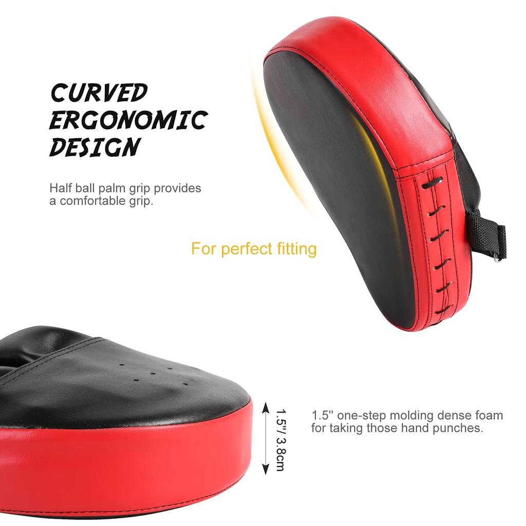 Odoland Set of Punching and Kicking 6oz Boxing Gloves with Premium PU Laser Kick Perfect for Kids and Striking Muay and Beginner Practice 3-Piece