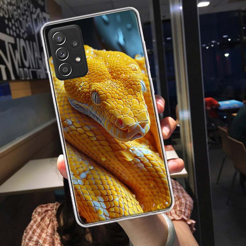 Forest Vipers And Pythons Phone Case for Samsung A54 A57 A37 A17 A14 A15 A12 A24 A34 A55 A35 A25 A52S A07 A05S A04S A22 A32 A72