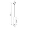 Hanging Lamp Lagos 1 Gu10 Black Sollux Sl.0327