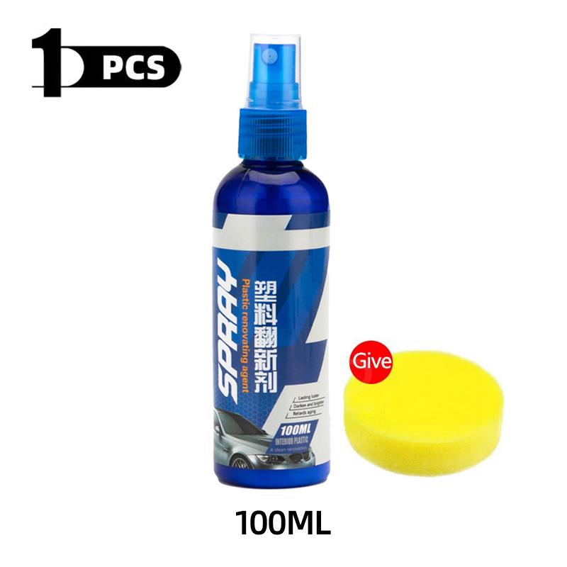 Plastic Restorer Coating Polish Leather Cleaner Black Gloss Car Cleaning Products Polishing Restorer Coating Refinisher